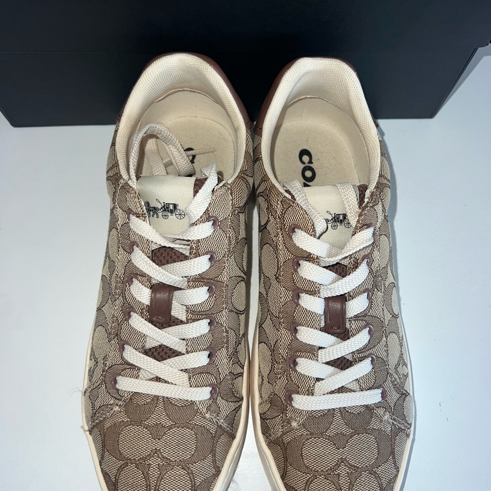 Coach Tan and Brown Sneakers - Picture 2 of 6